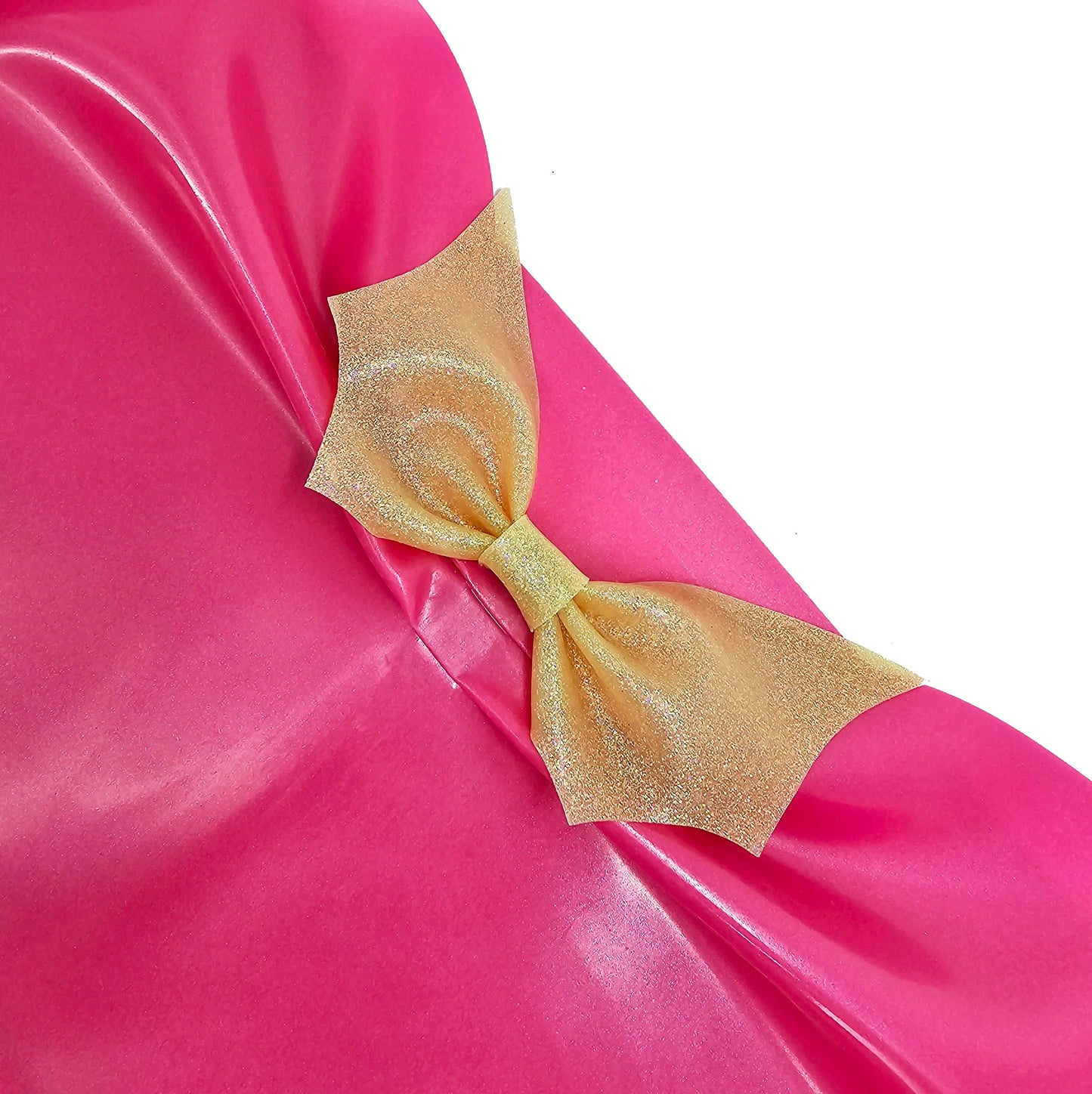 Latex bat bow bandeau top (glitter)