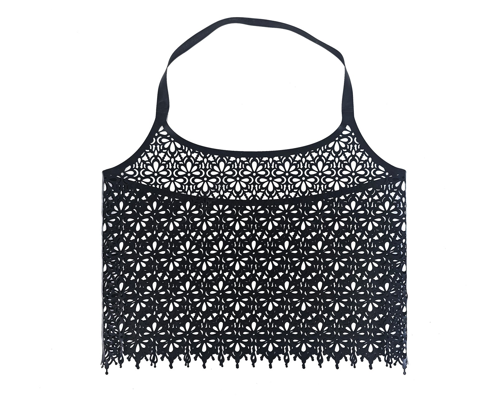 READY TO SHIP SIZE S Latex lace halter top - Lottielatex