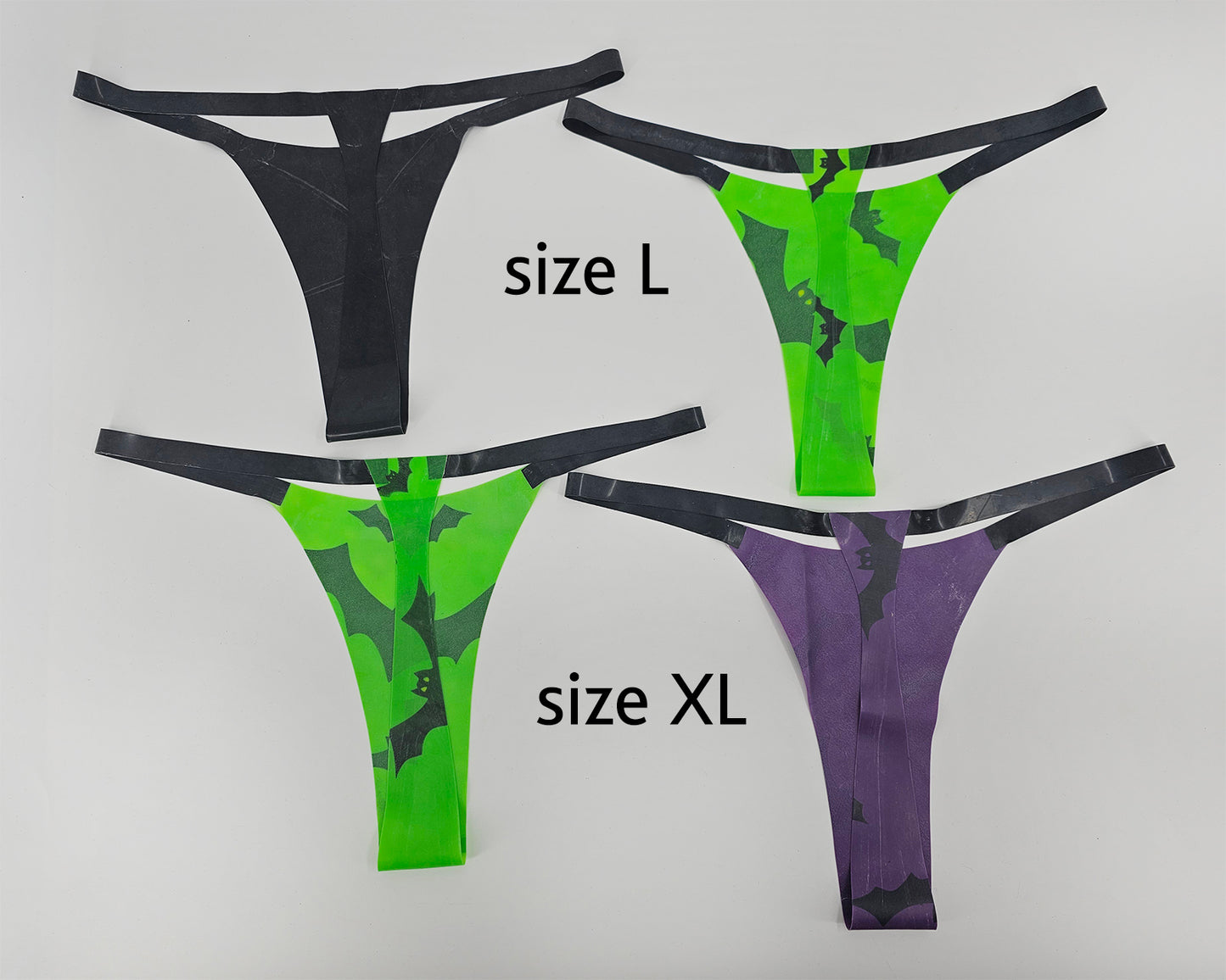READY TO SHIP sizes xs-xl Halloween latex thong - Lottielatex