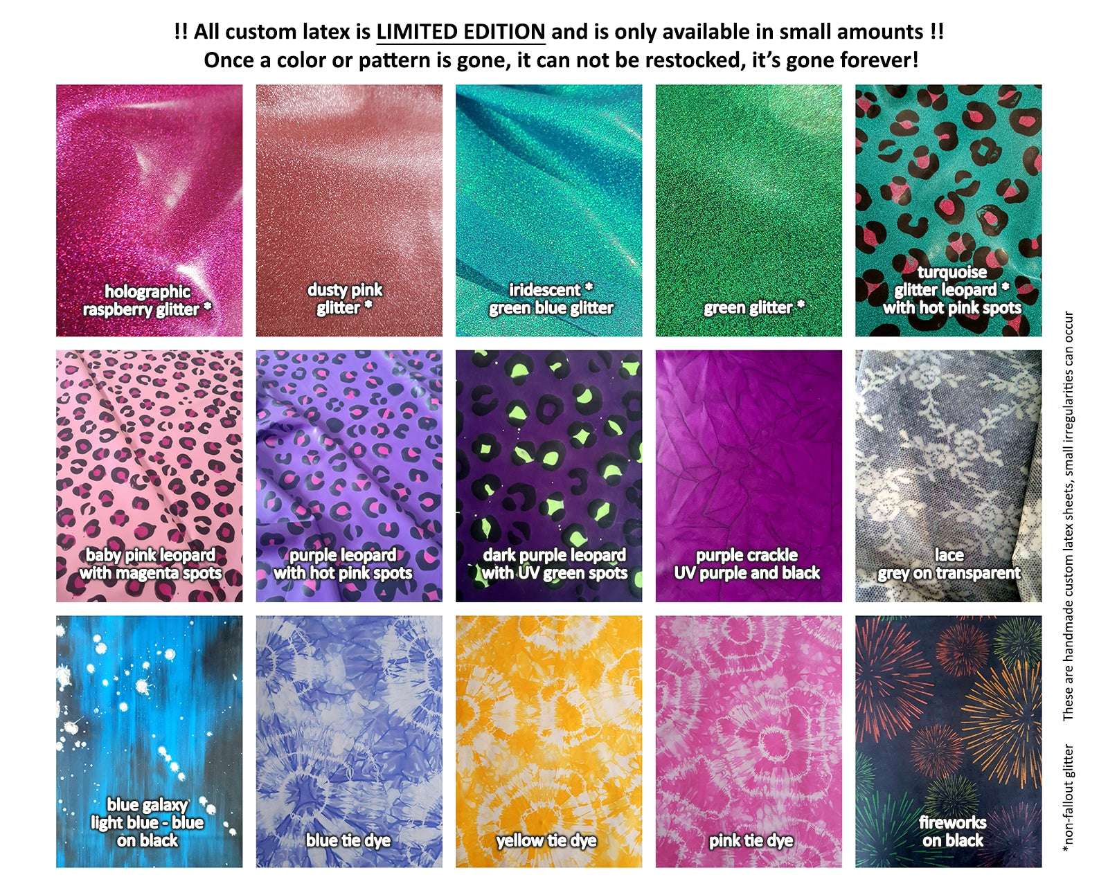 Latex crop top with glitter/pattern latex ruffles
