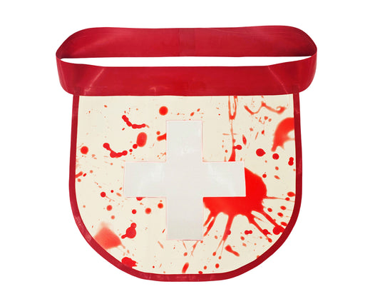 Latex nurse cross bloodsplatter apron LIMITED!