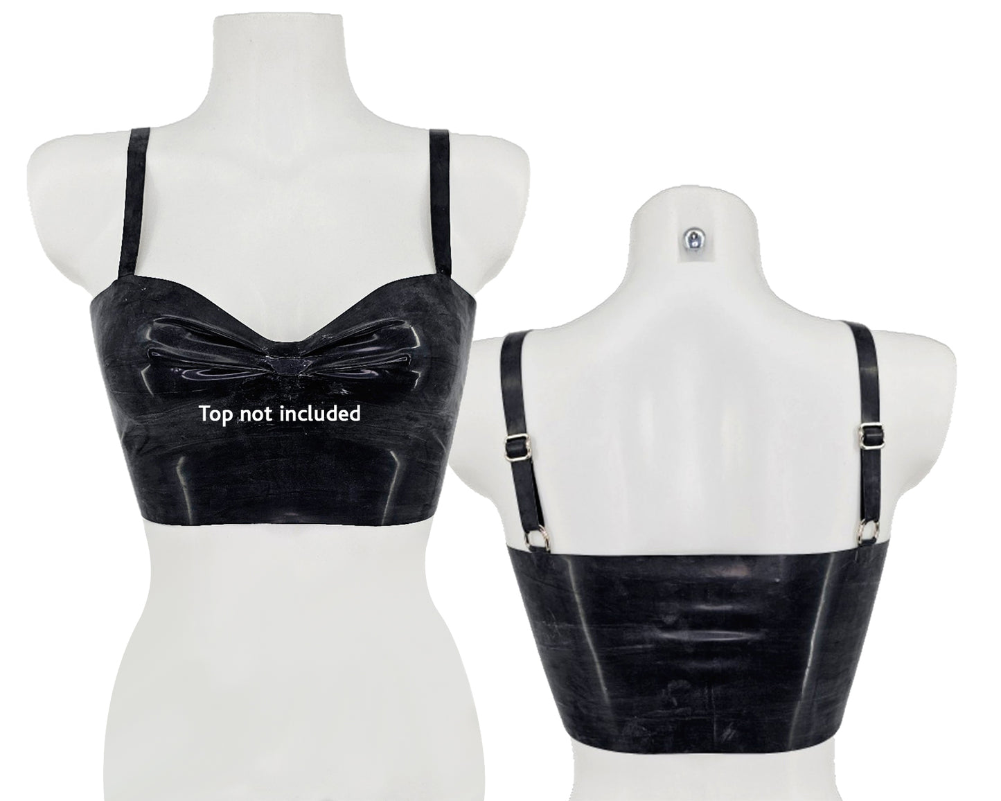Adjustable strap add on (glitter available/ with silver, gold or rainbow rings) - Lottielatex