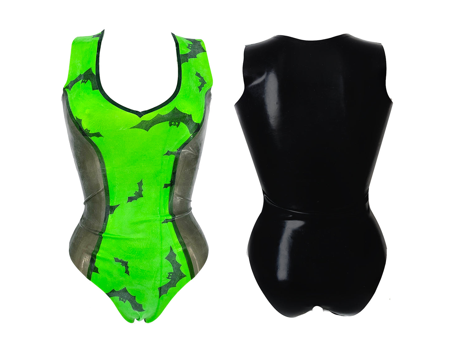 Halloween latex paneled bodysuit - Lottielatex