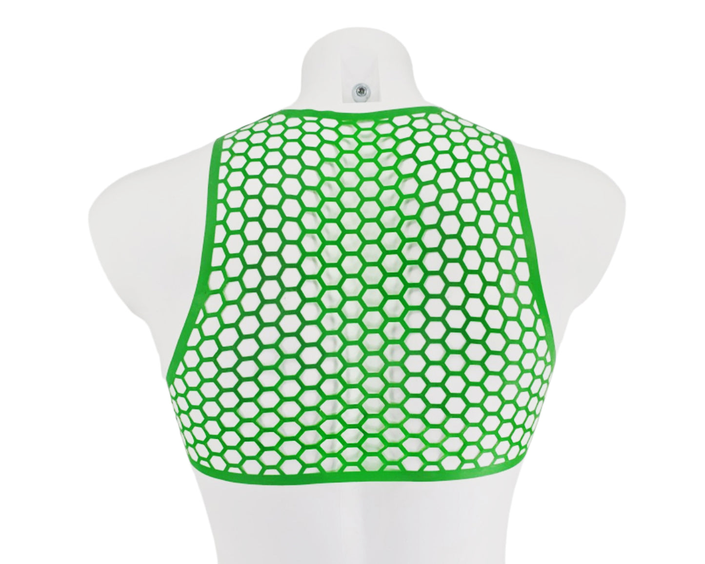SAMPLE SALE SIZE M Men's lasercut hexagon crop top - Lottielatex