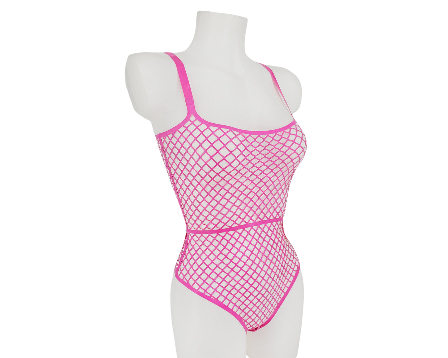 Lasercut latex fishnet thong bodysuit - Lottielatex