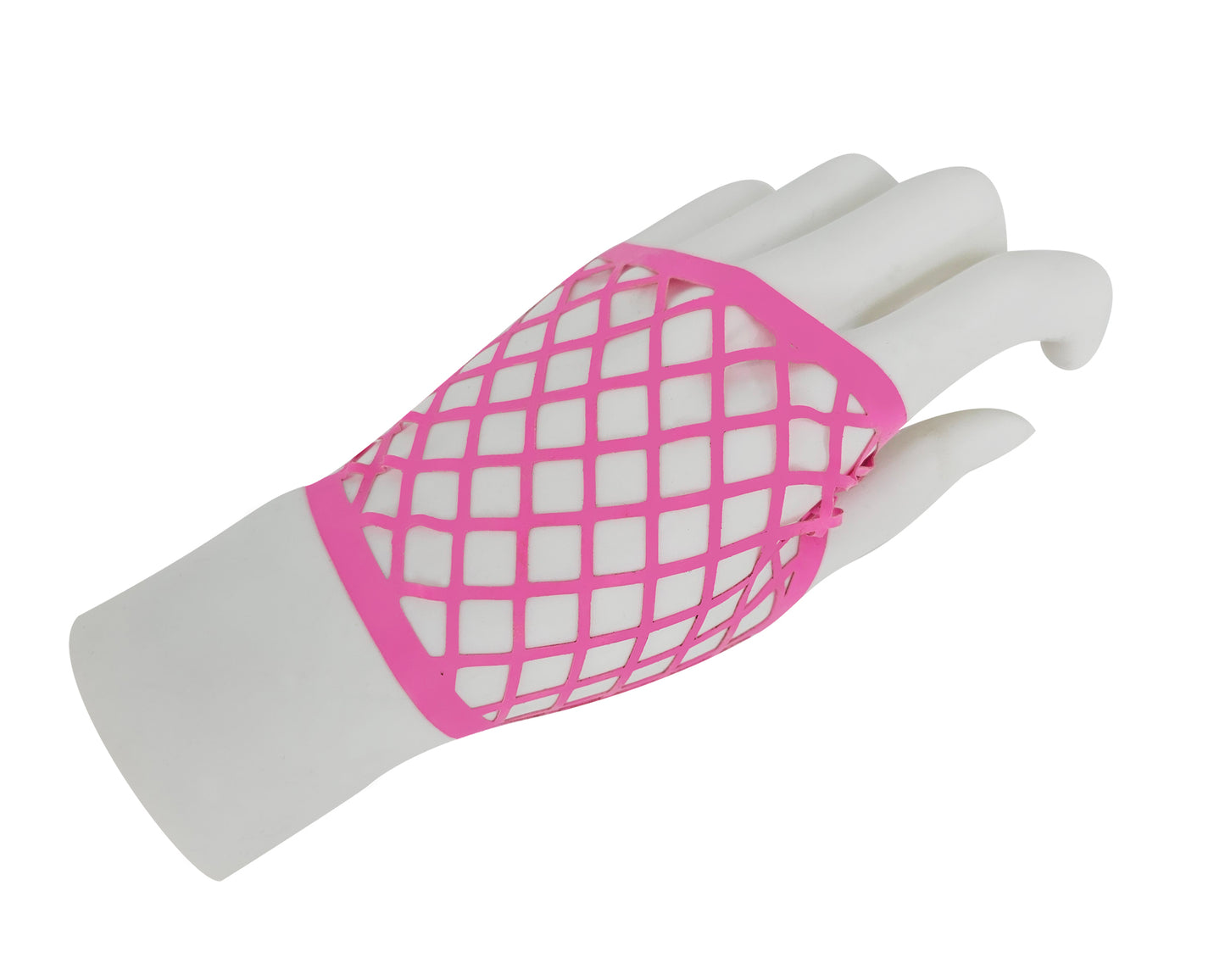 Lasercut latex fishnet gauntlets - Lottielatex