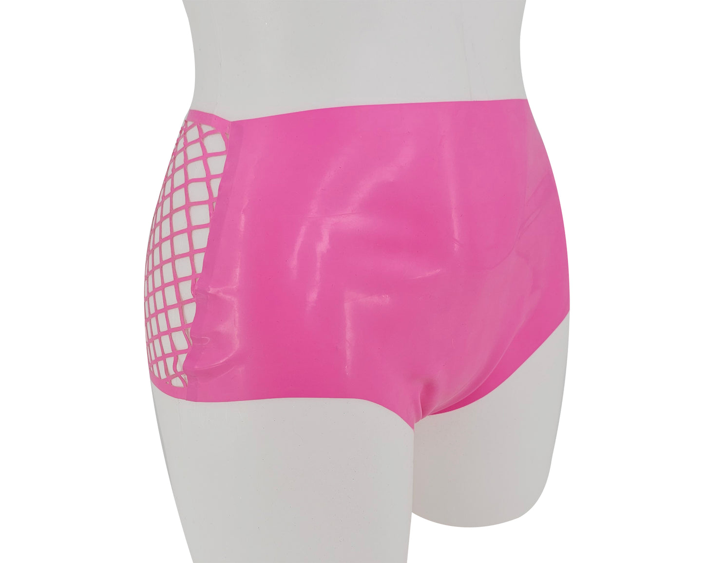 Lasercut latex fishnet panties - Lottielatex