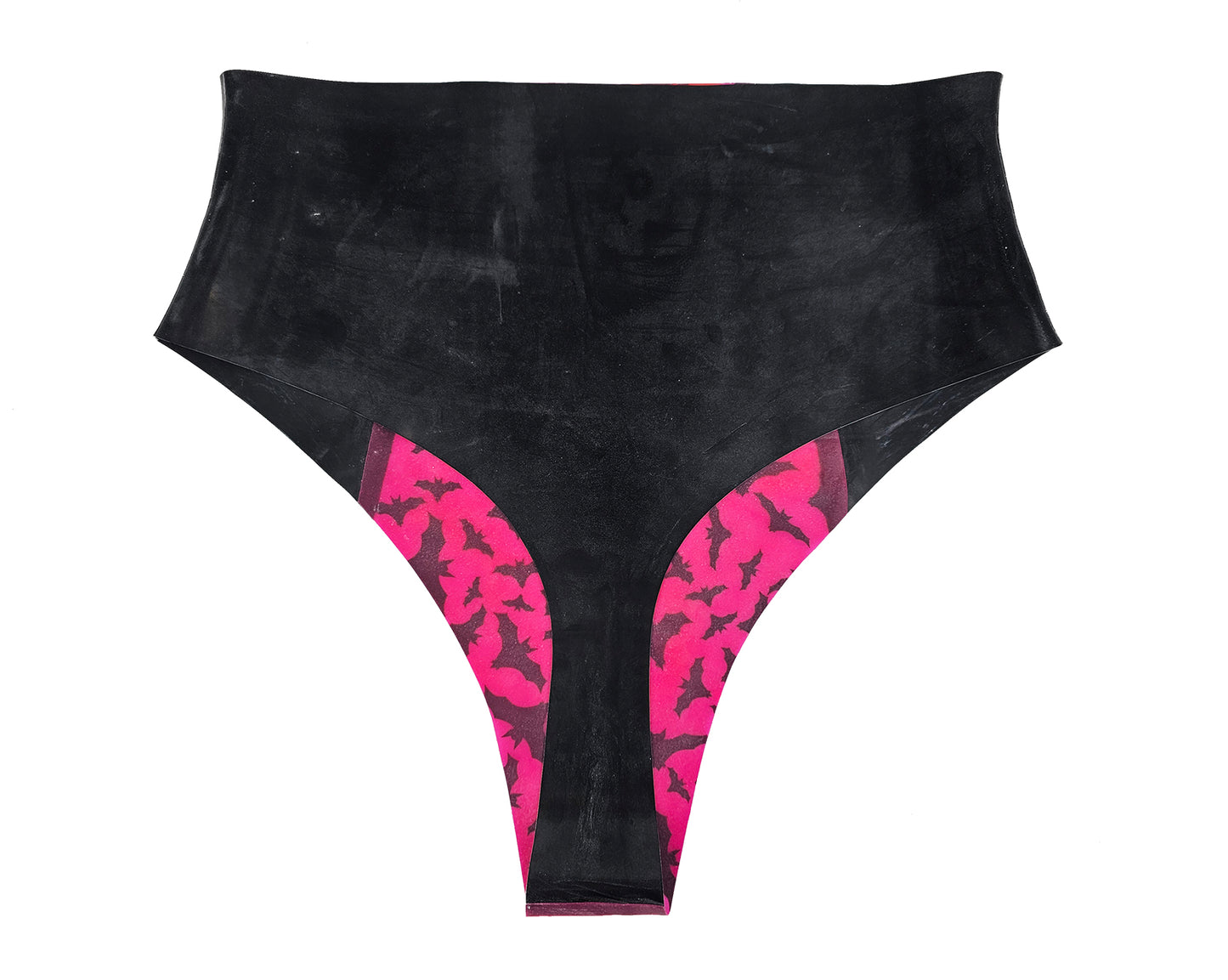 Halloween latex panel high waist thong - Lottielatex