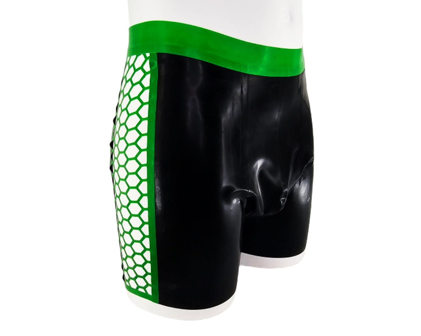 SAMPLE SALE SIZE M Men's boxer shorts with lasercut hexagon panels - Lottielatex