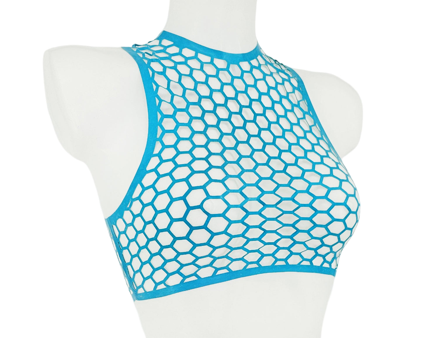 lasercut hexagon latex top