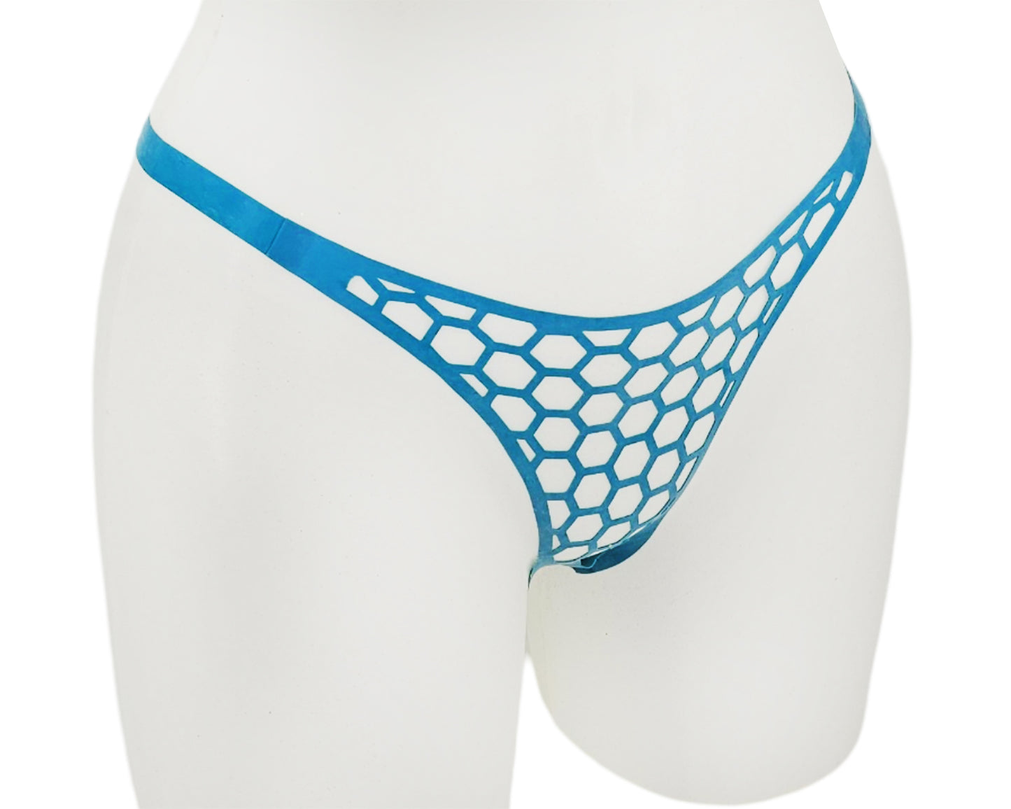 Lasercut latex honeycomb thong - Lottielatex