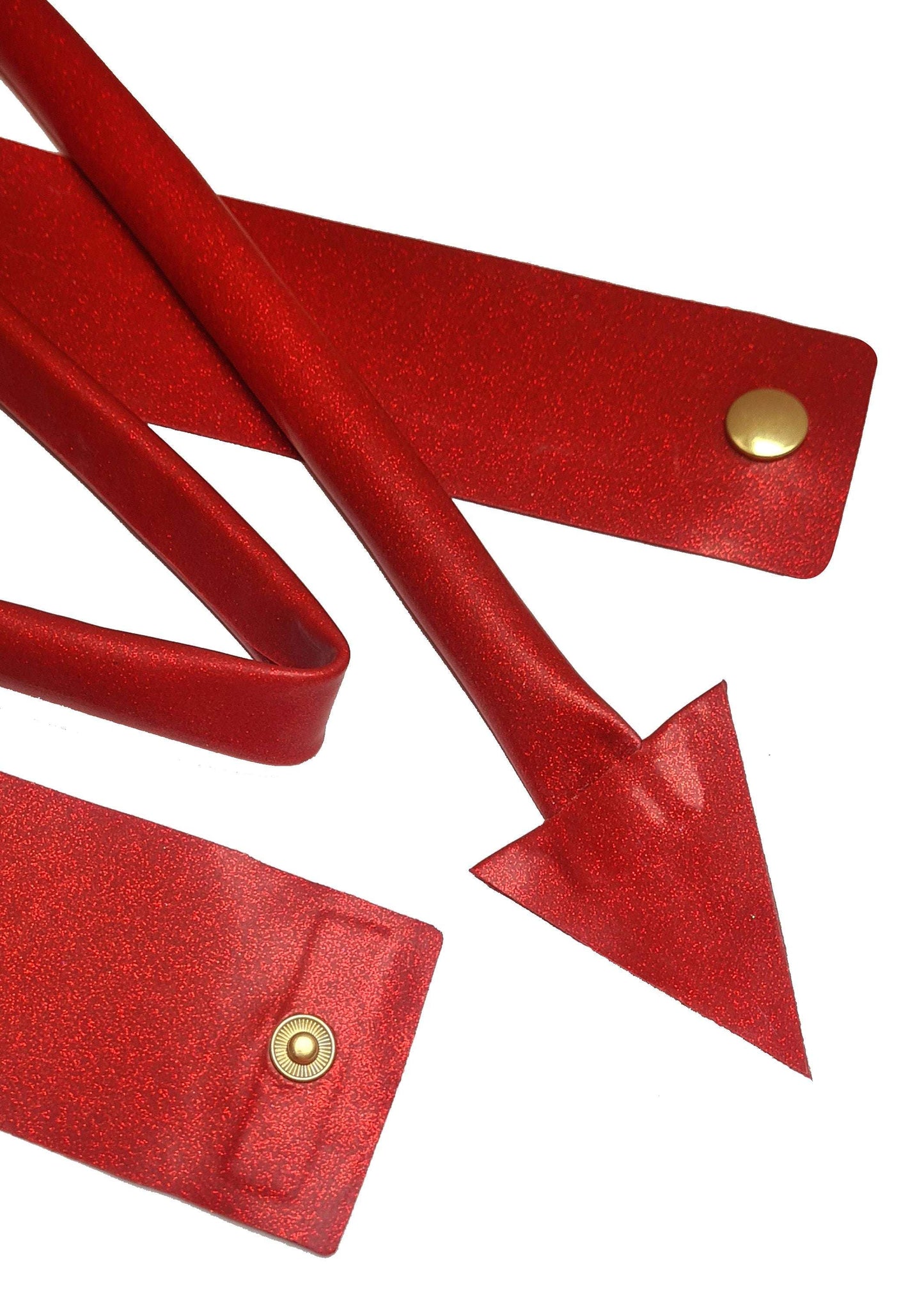 Long latex devil tail belt (glitter available)