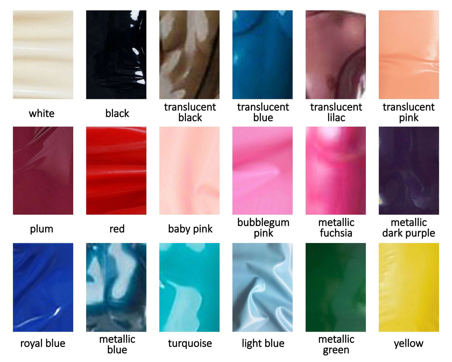 Latex full circle skater skirt