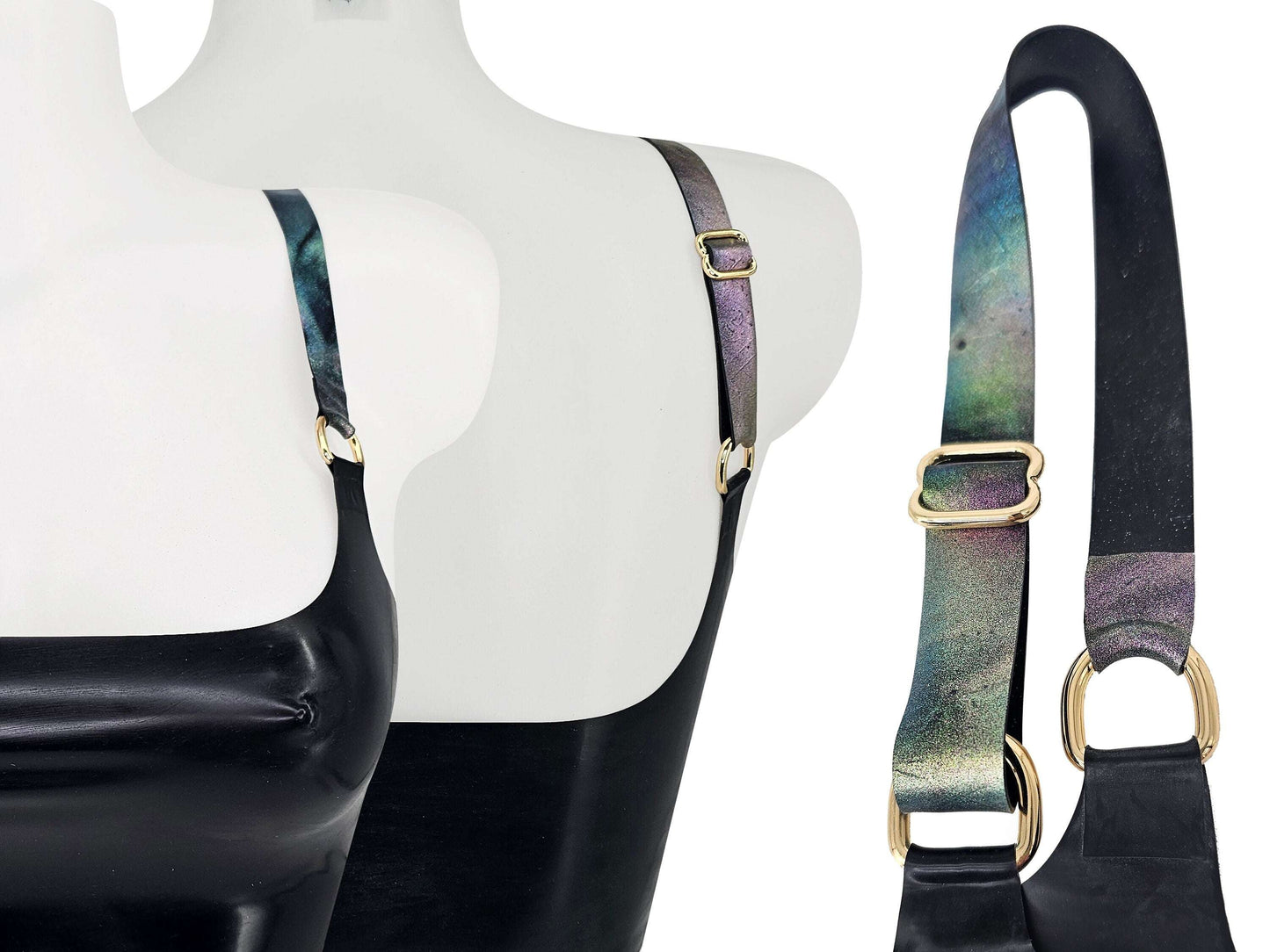 Adjustable strap add on (glitter available/ with silver, gold or rainbow rings)