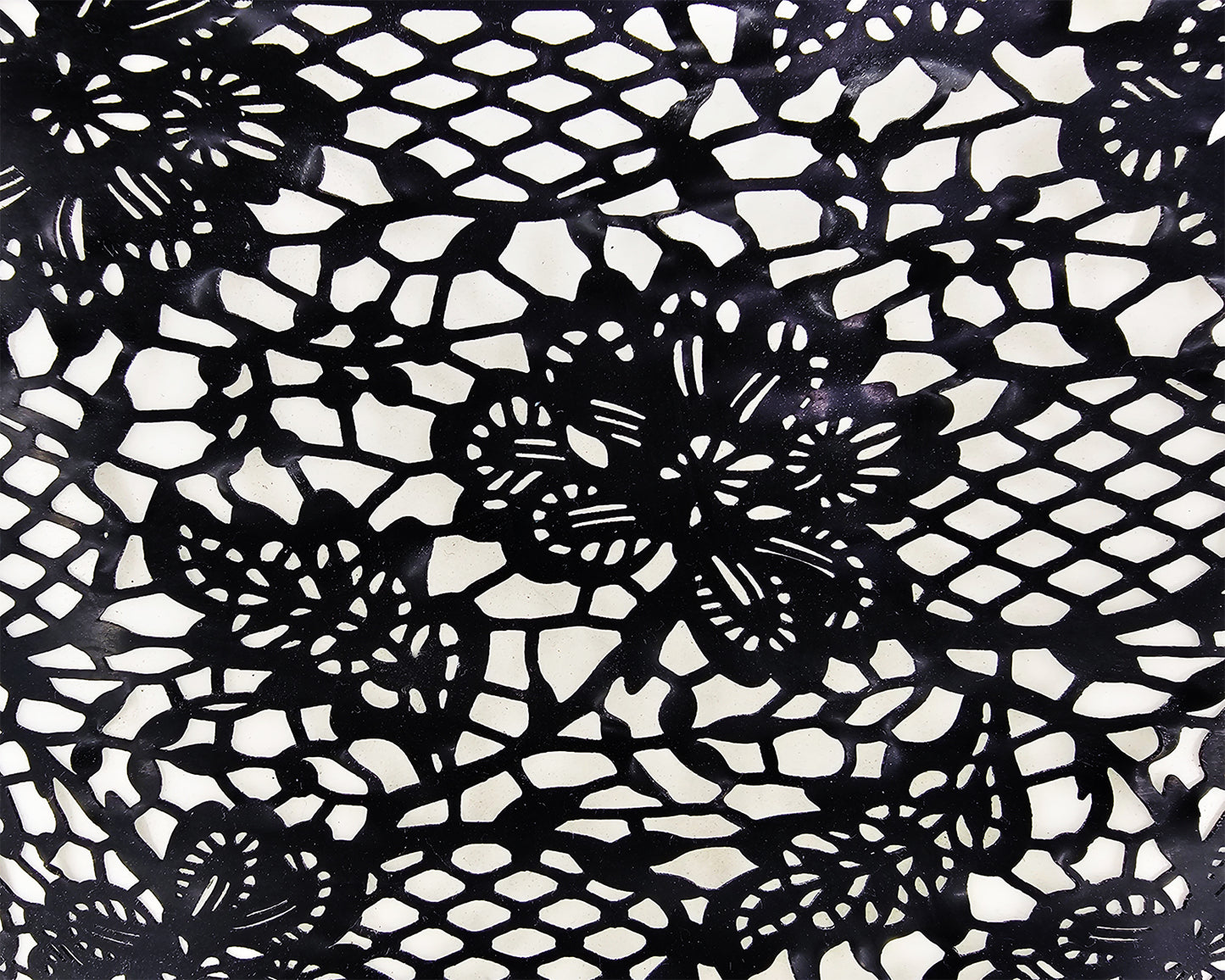 Latex flower lace hipster panties - Lottielatex