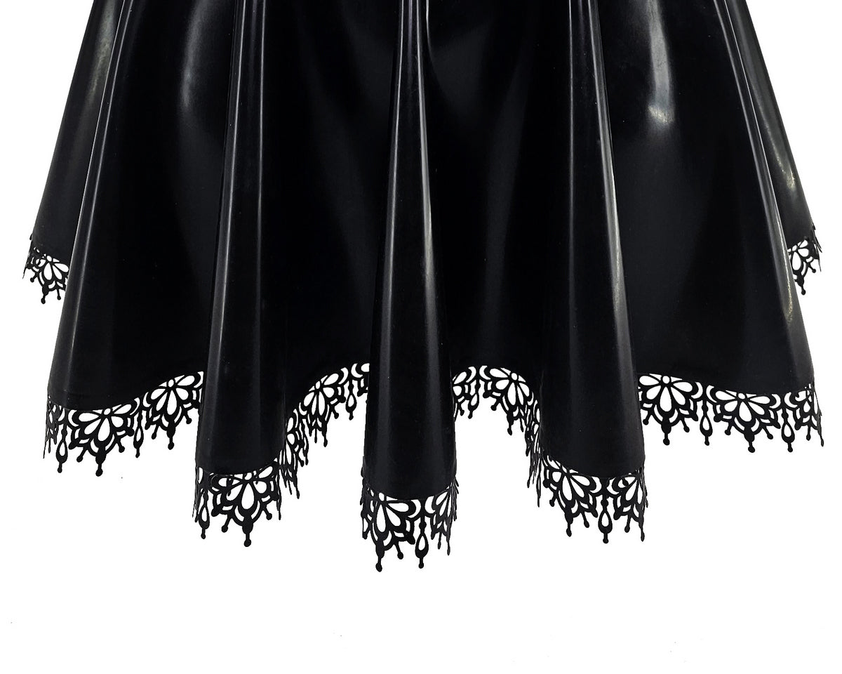 Latex lace trim add on for skater skirt/dress - Lottielatex