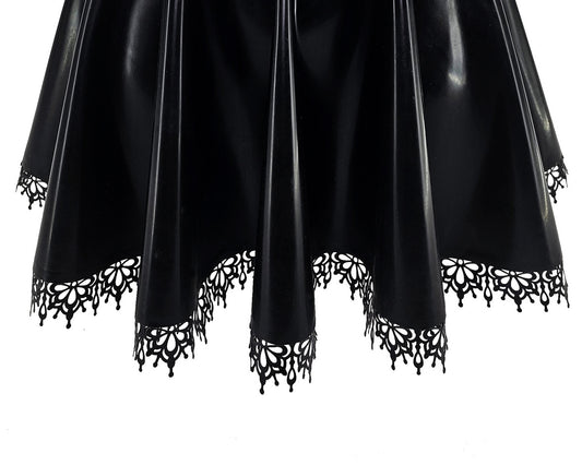 Latex lace trim add on for skater skirt/dress - Lottielatex