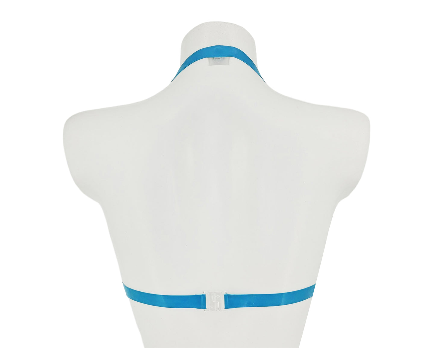 latex hexagon bikini top back