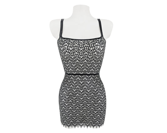 READY TO SHIP SIZE S Latex lace cami mini dress - Lottielatex