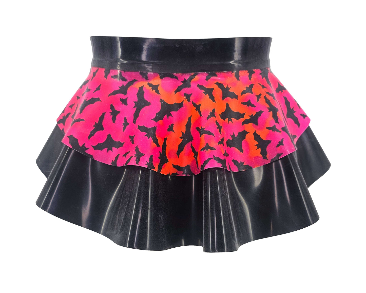 Halloween latex 2 layer peplum belt