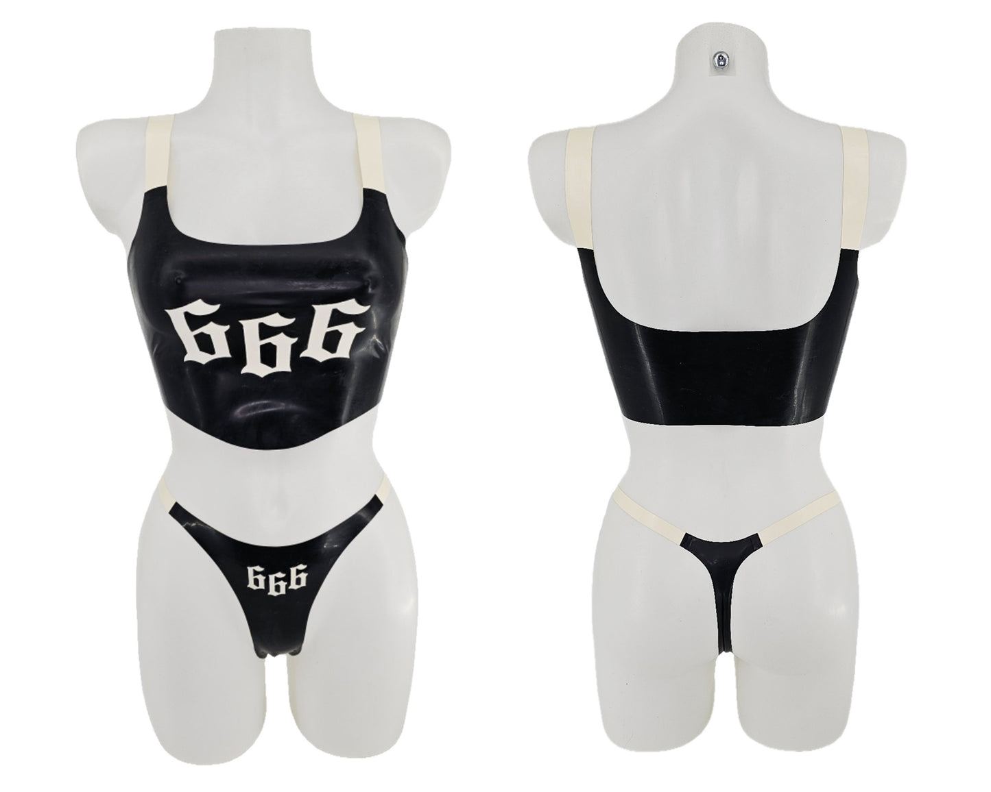SAMPLE SALE SIZE S Latex 666 top - Lottielatex