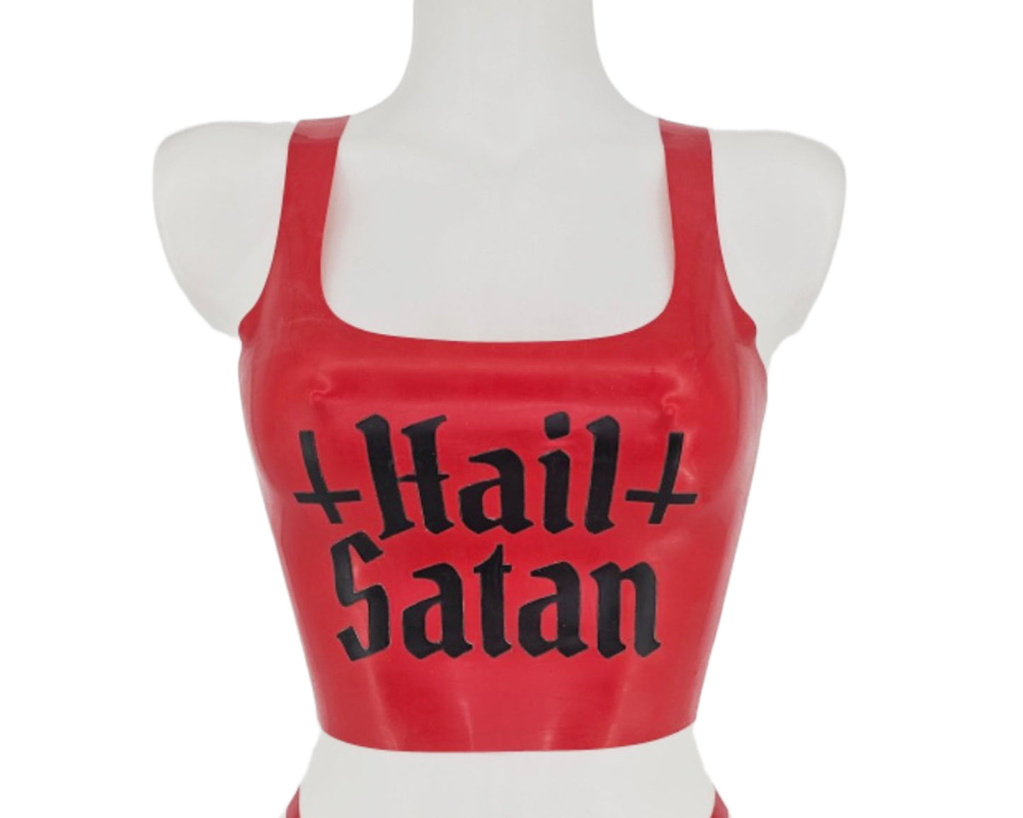 Latex Hail Satan top - Lottielatex