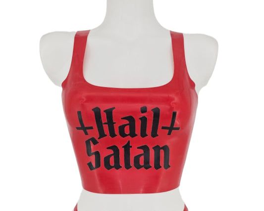 Latex Hail Satan top - Lottielatex