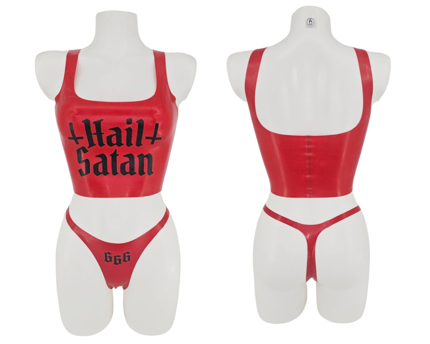 READY TO SHIP SIZE S Latex 666 thong - Lottielatex