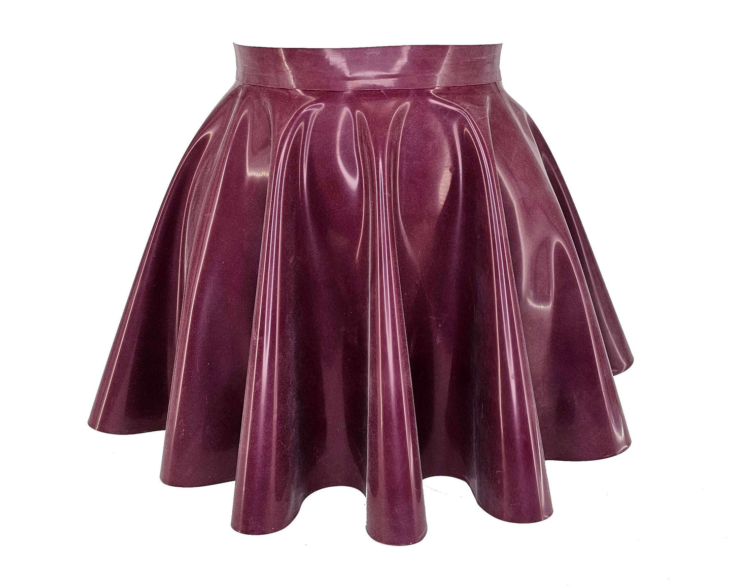 Latex full circle skater skirt
