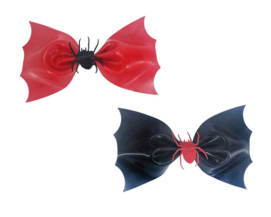 Latex spider hair bow clip