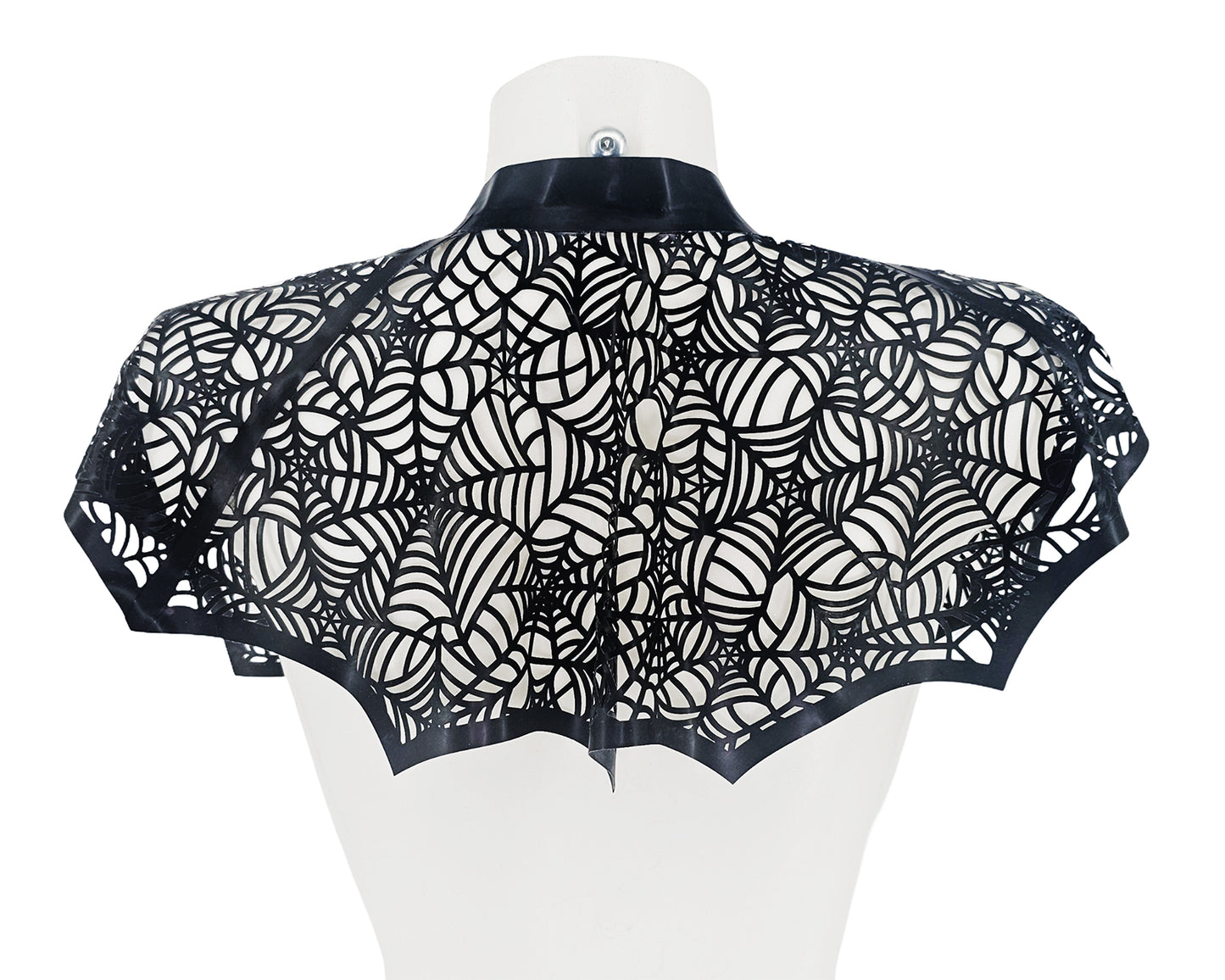 Mini-jupe péplum en latex avec ceinture