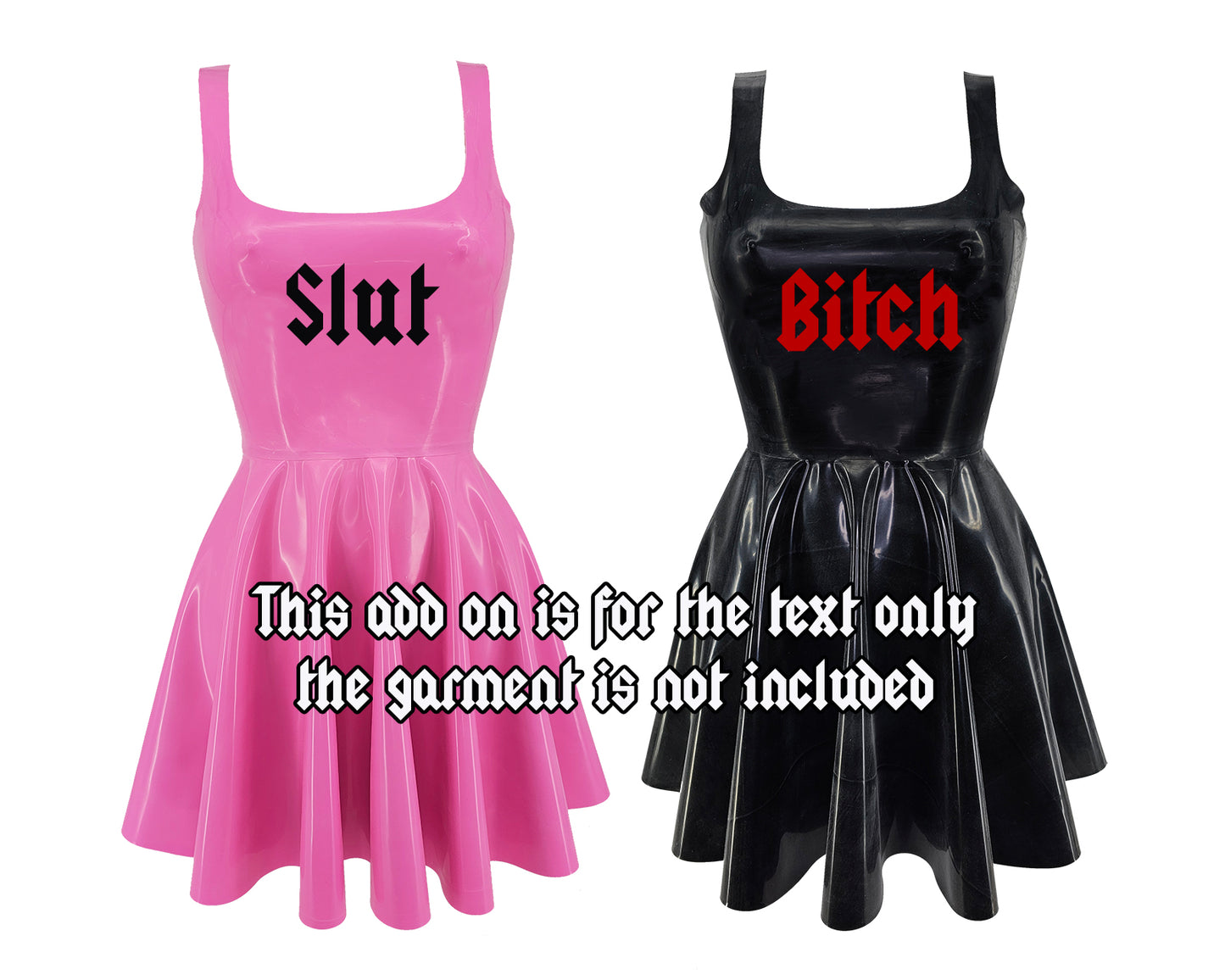 Custom text add on Metal font - Lottielatex