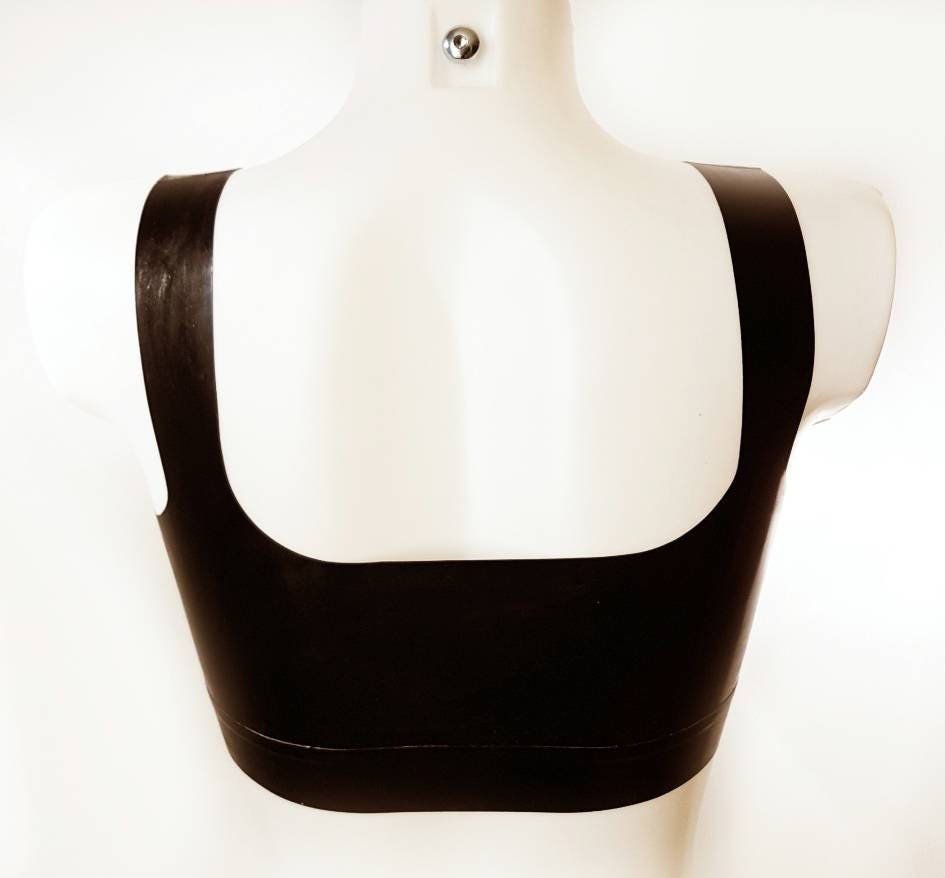 Latex Slut / Bitch / Brat text crop top (custom text possible) - Lottielatex