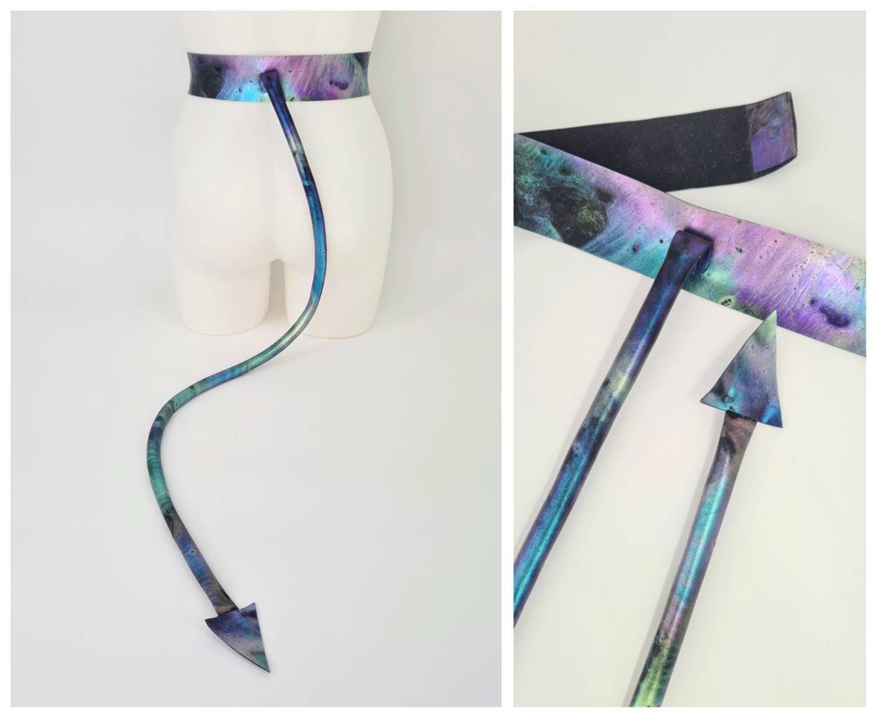Long latex devil tail belt (glitter available) - Lottielatex