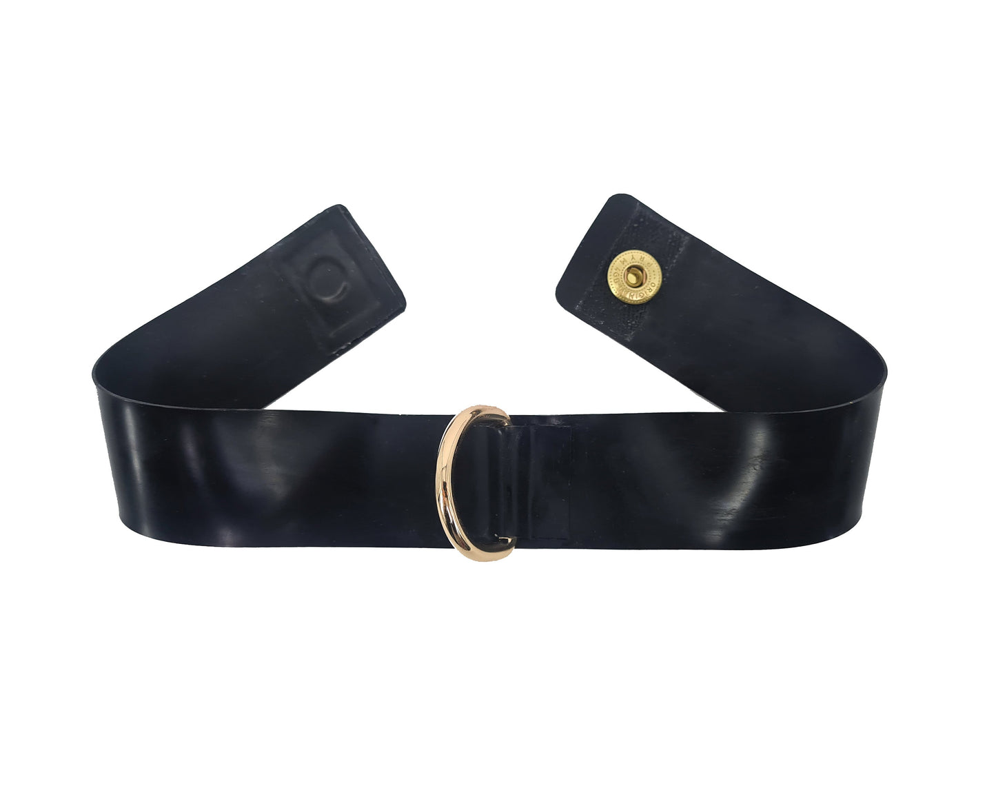 Latex D-ring choker / glitter available (silver, gold or rainbow ring) - Lottielatex