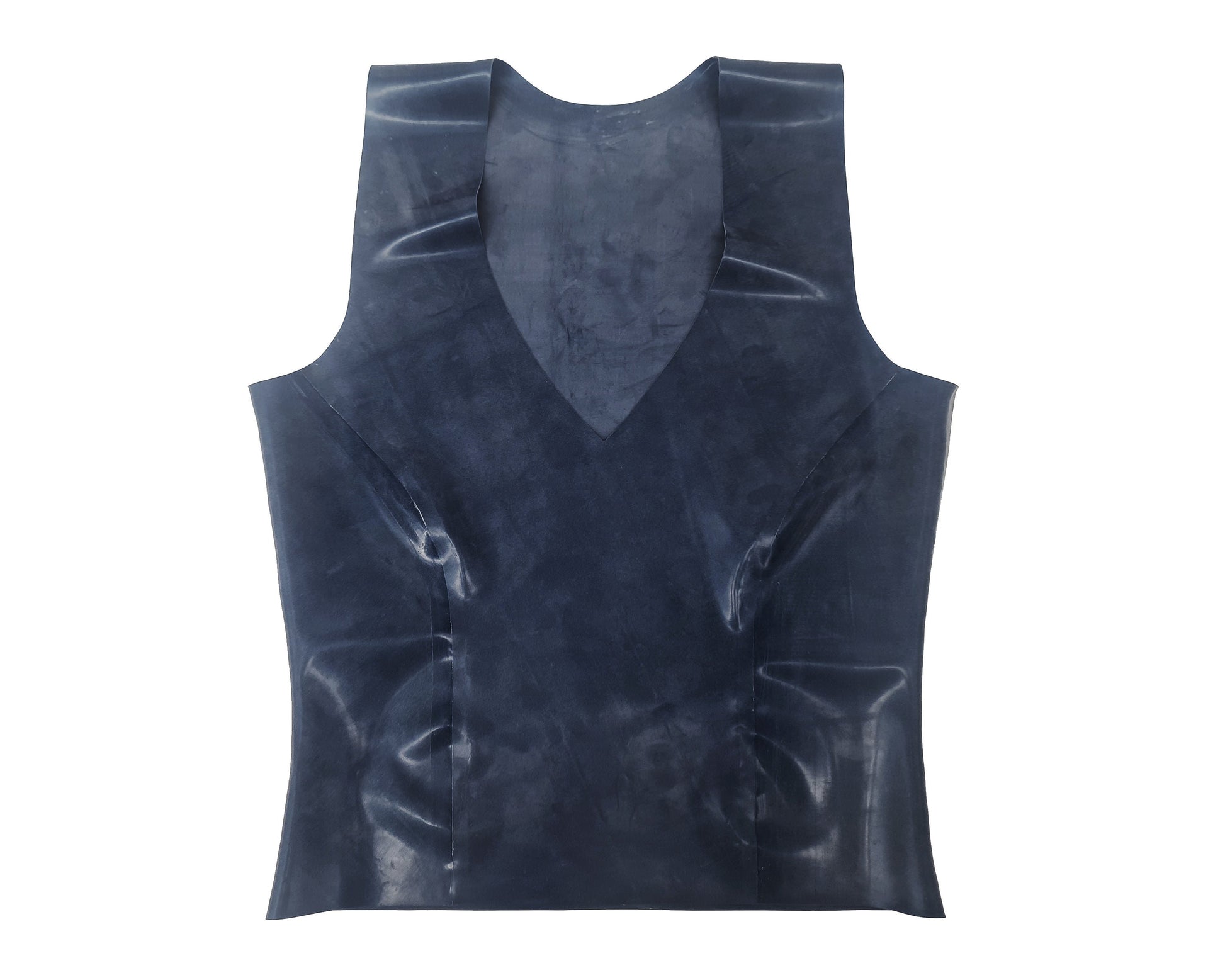 Latex v-neck long top - Lottielatex