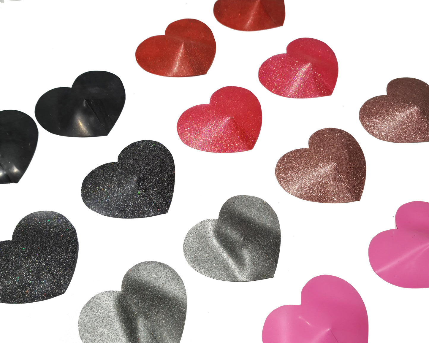 Latex pasties heart or round (glitter available) - Lottielatex