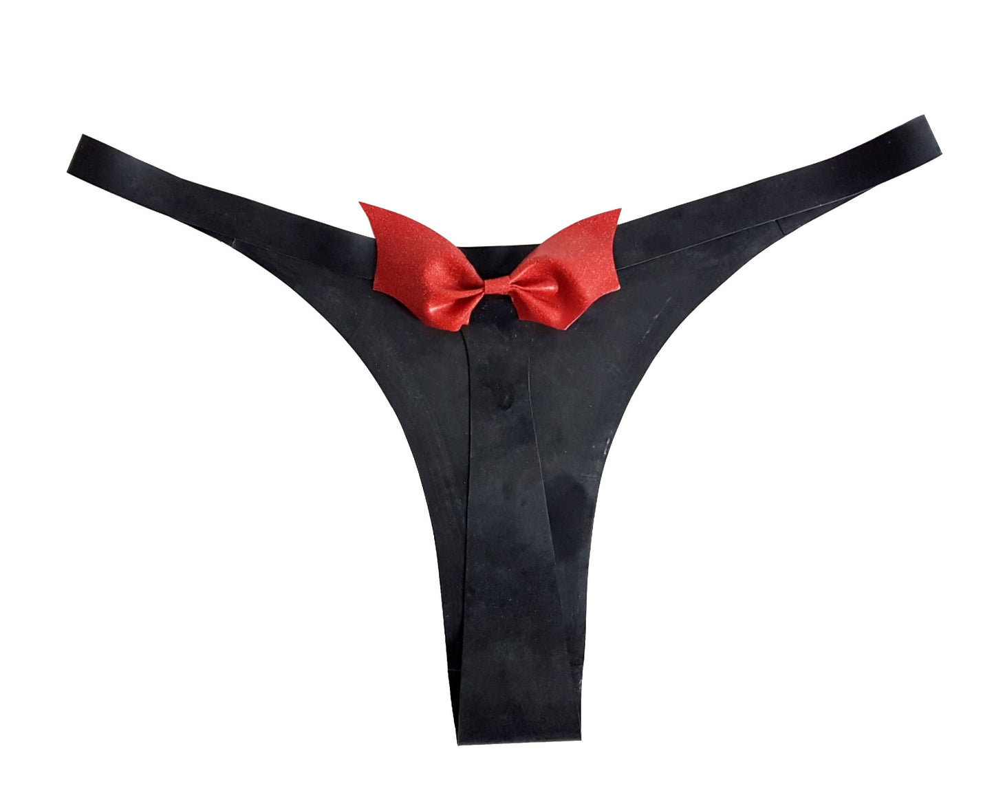 Latex thong with bat bow - Lottielatex
