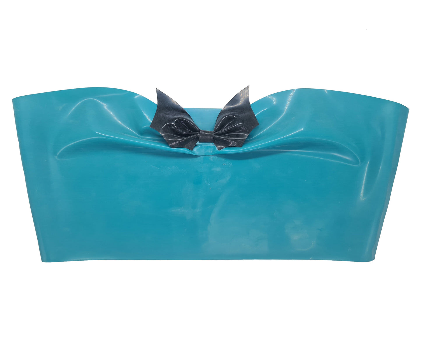 Latex bat bow bandeau top (glitter) - Lottielatex
