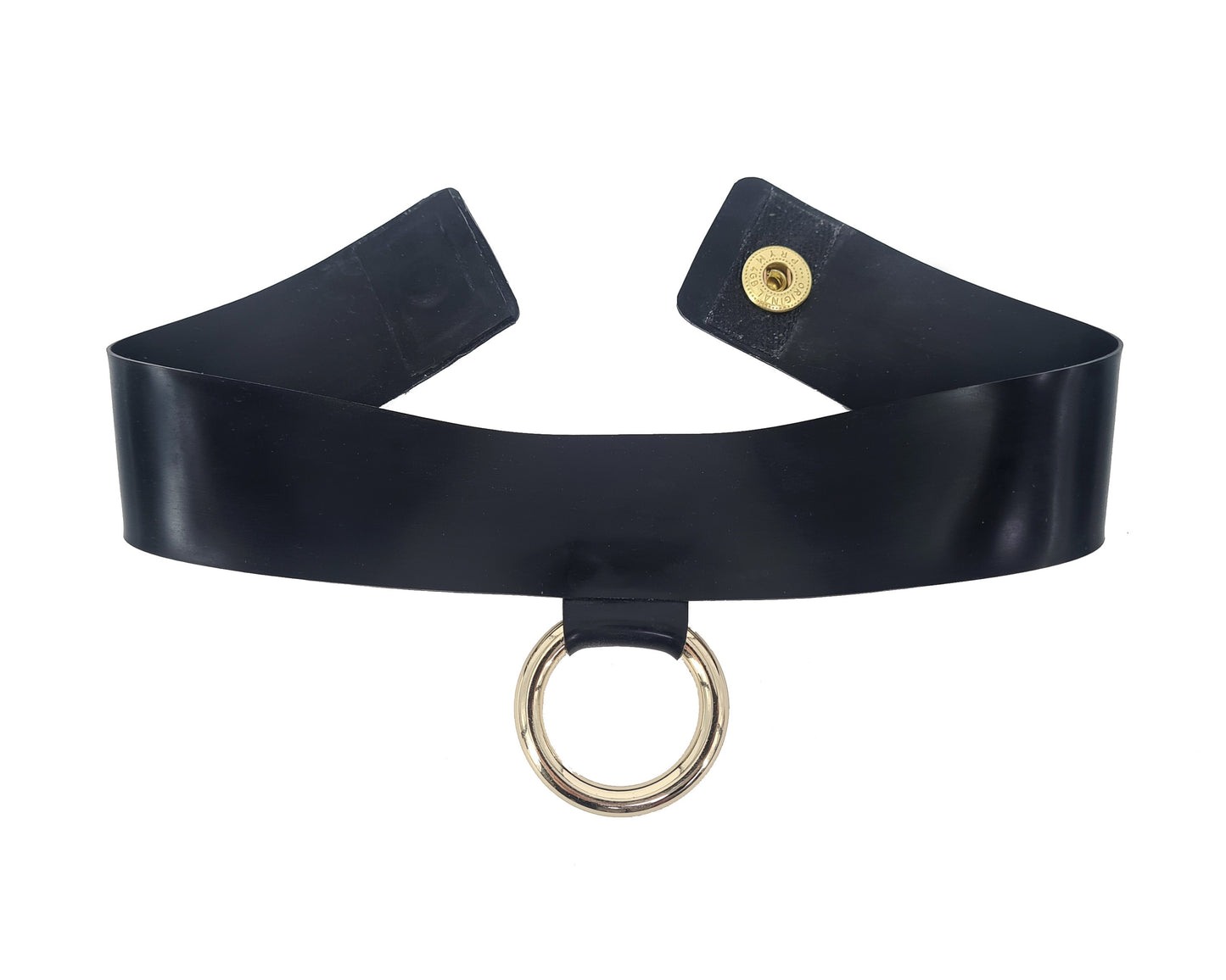 Latex O-ring choker /glitter available (silver, gold or rainbow ring) - Lottielatex