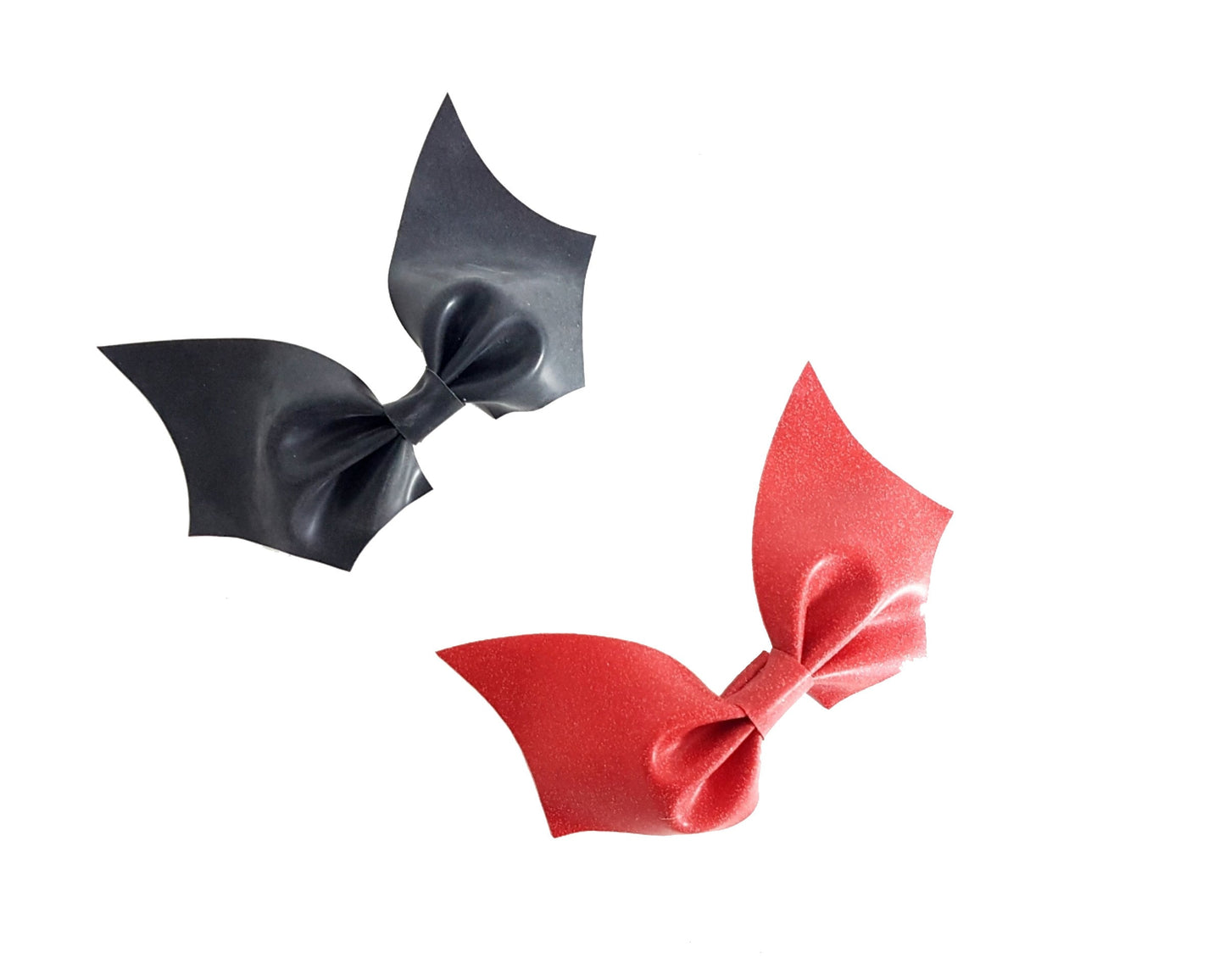 Latex bat hair bow clip - Lottielatex