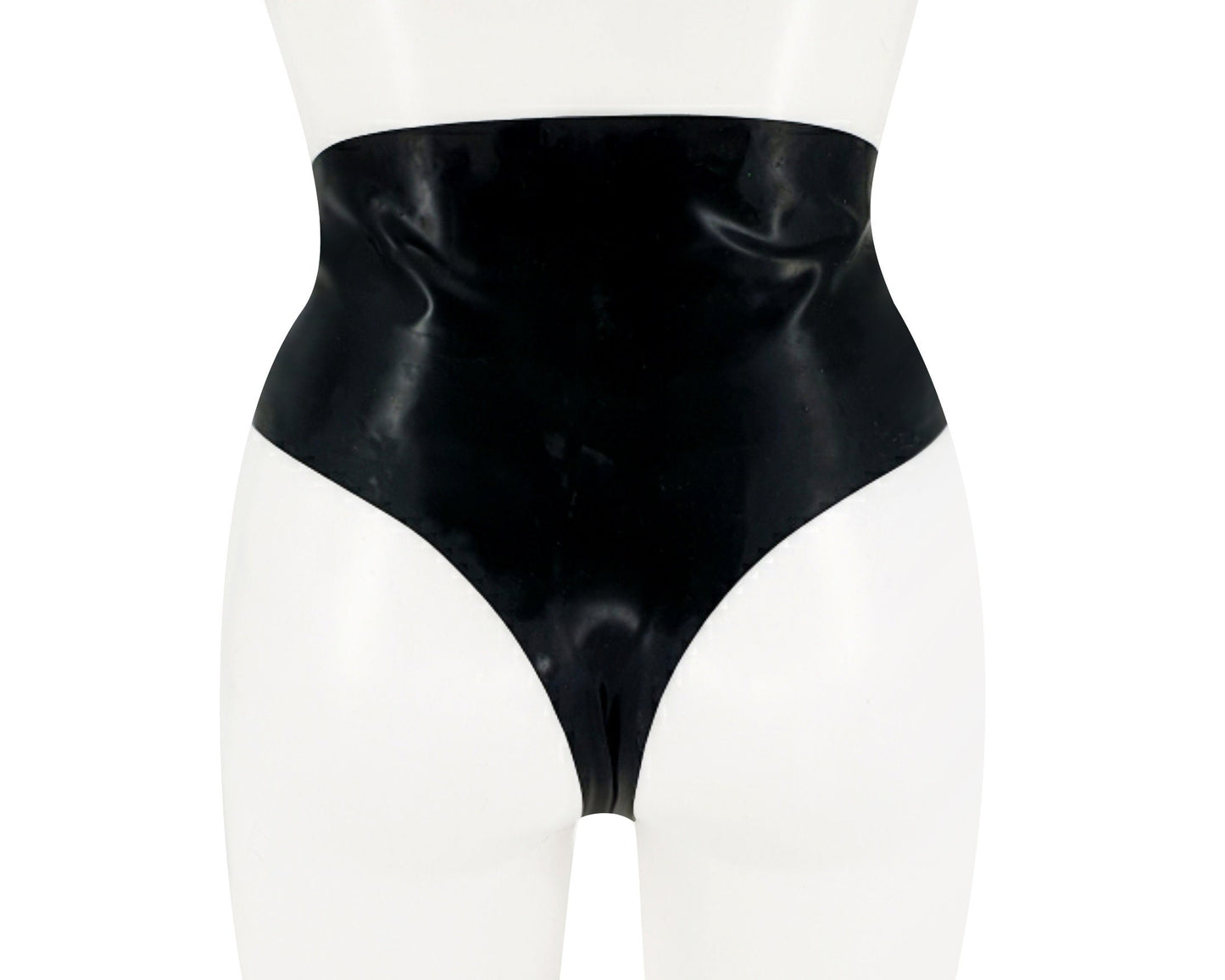 Halloween latex panel high waist thong - Lottielatex