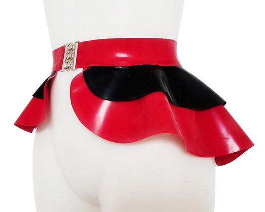 Latex 2 layer peplum belt - Lottielatex