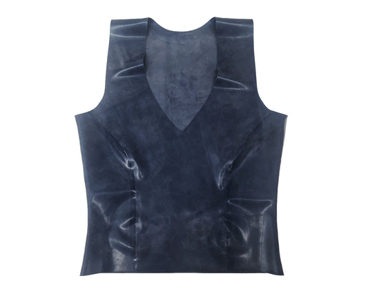 Latex v-neck long top - Lottielatex