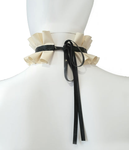 Latex maid accessory set