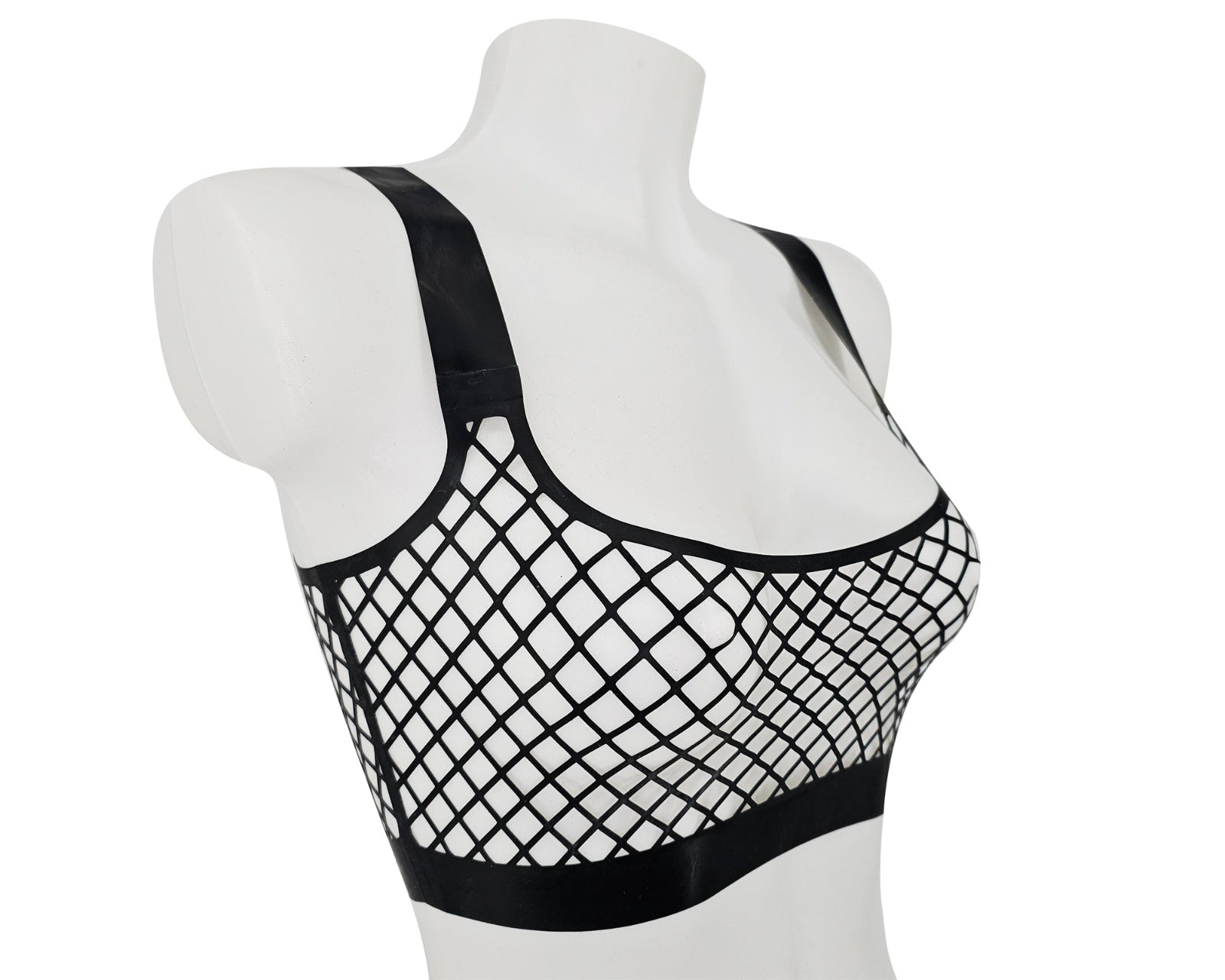 Cut Fishnets Latex lasercut fishnet / honeycomb pattern clothing and accessories ...