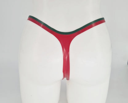 Latex Christmas lights garland thong