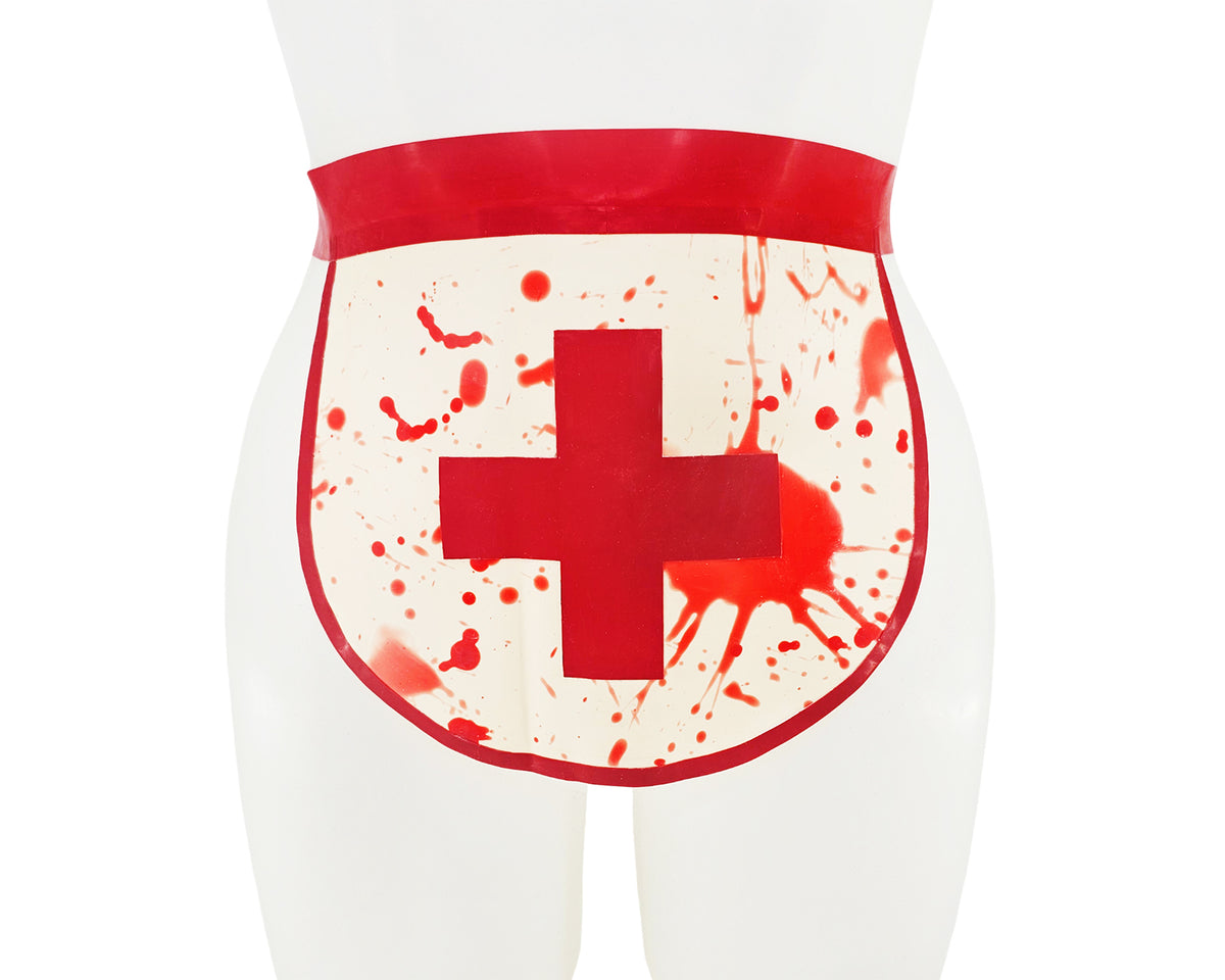 Ceinture péplum en latex à 2 couches