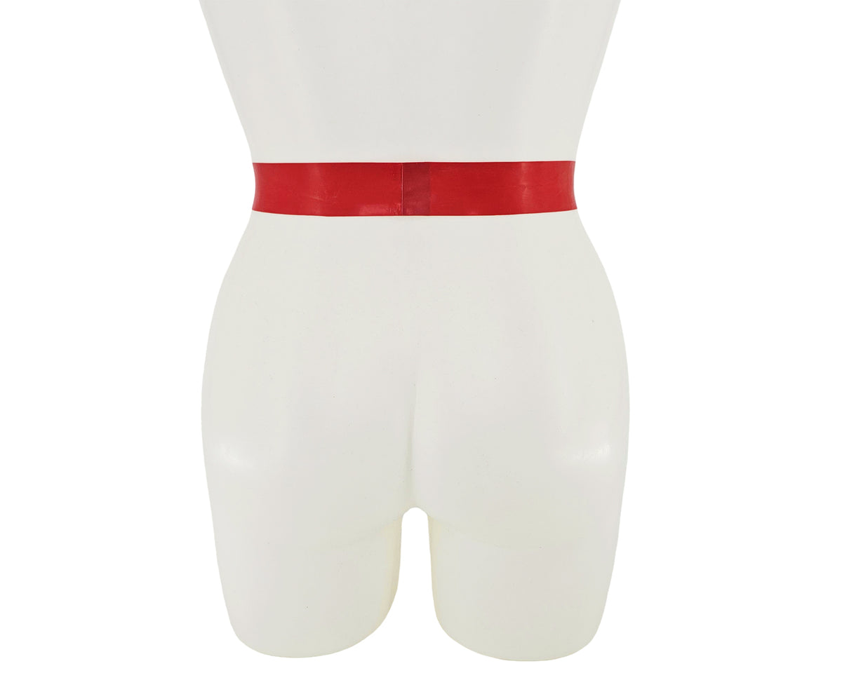 Ceinture péplum en latex à 2 couches