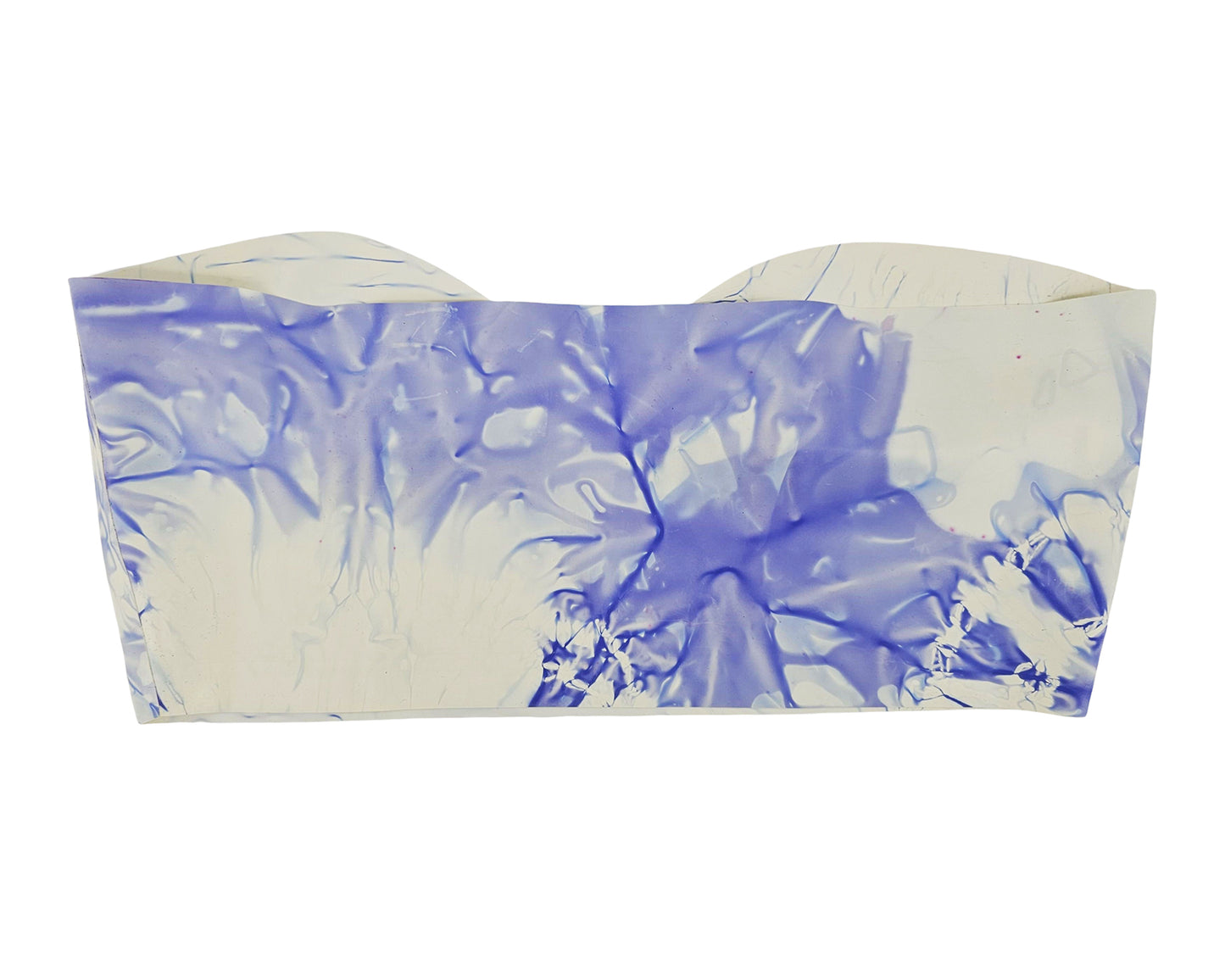READY TO SHIP Size L Tie dye latex bandeau top